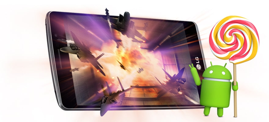 پردازنده چهار هسته‌ای 1.2 گیگاهرتز + اندروید  5.0 Lollipop